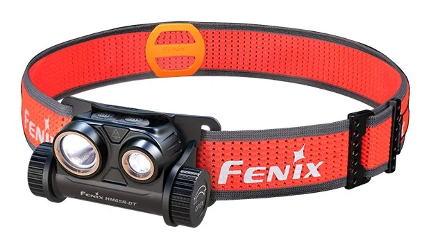 Fenix HM65R-DT hoofdlamp met rode hoofdband