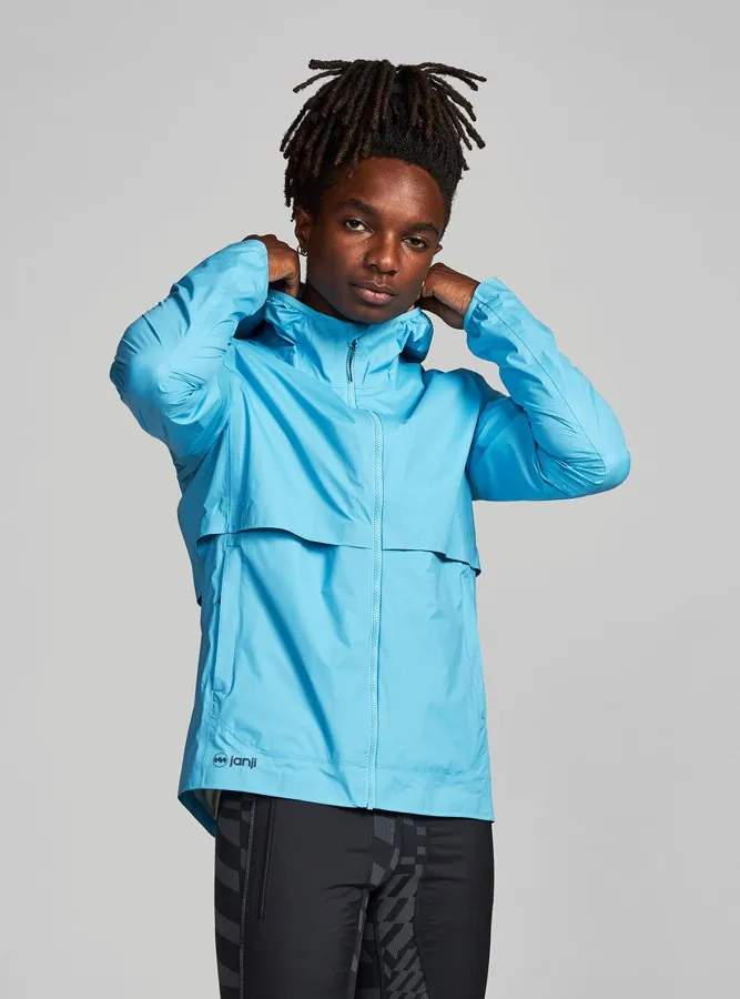 Janji Rainrunner Pack Jacket 2.0 in lichtblauw