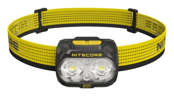 Nitecore UT27 hoofdlamp met gele hoofdband
